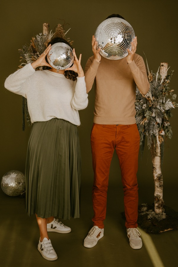 couple boule à facettes