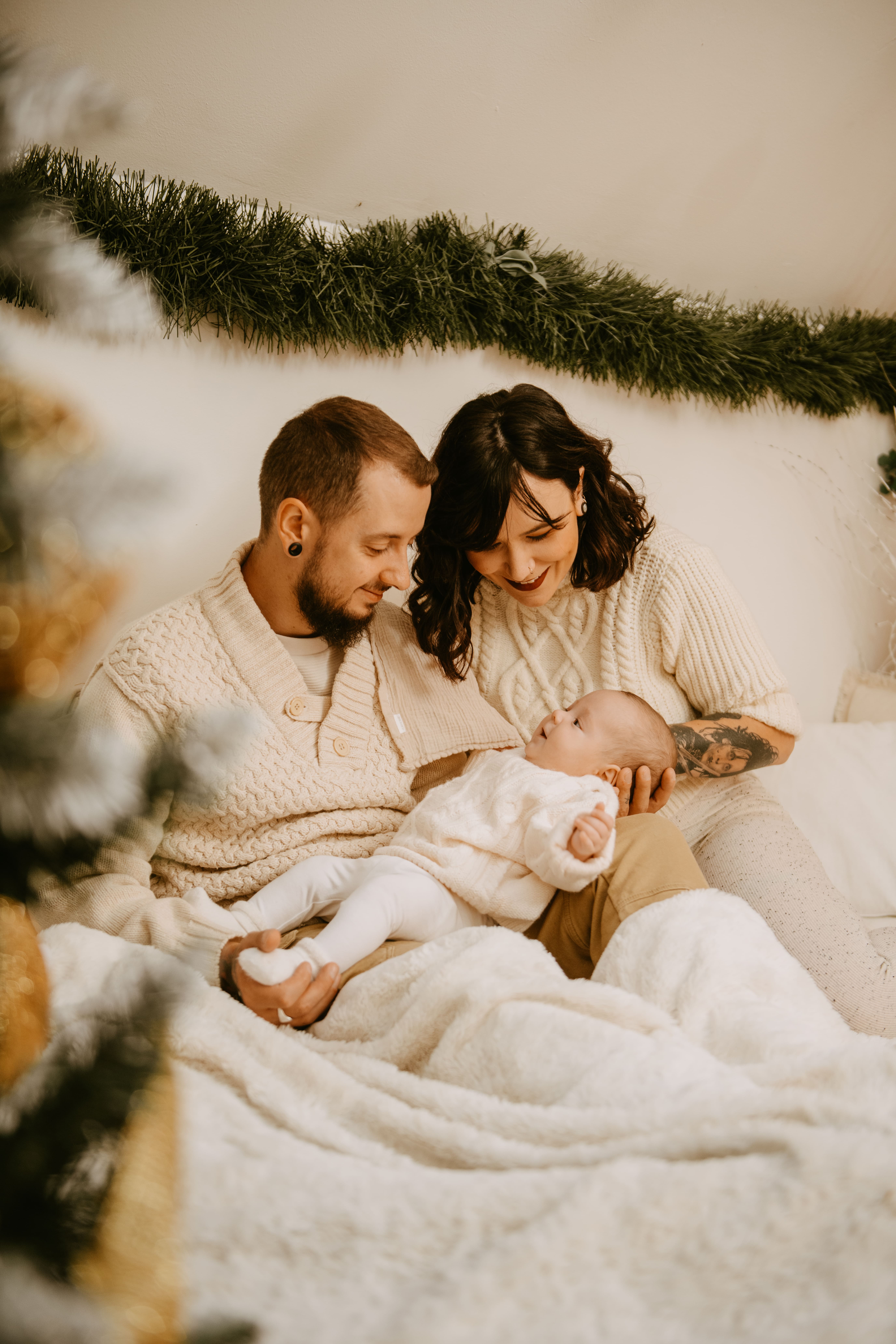 Vert Sapin _-18 décor blanc de noêl